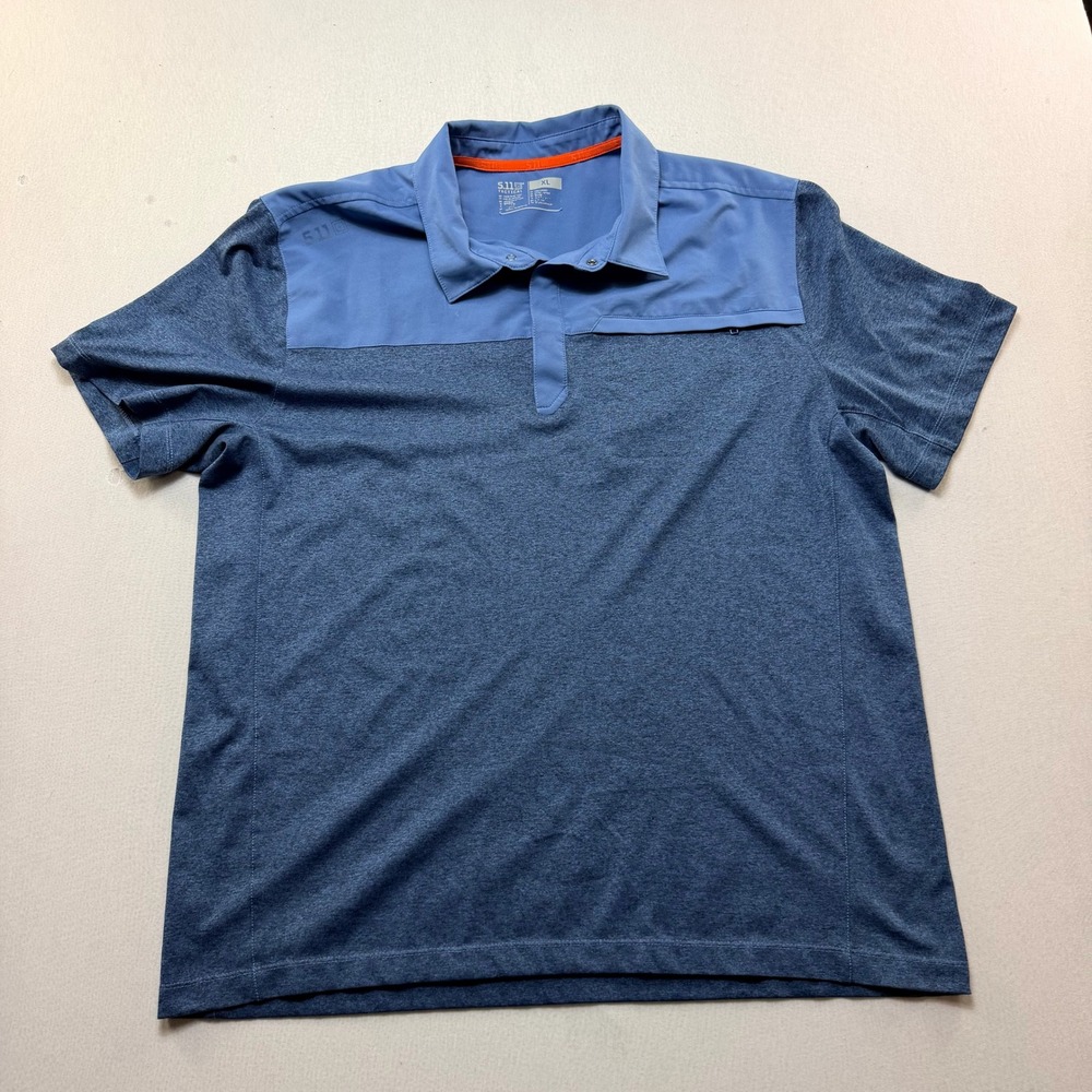 5.11 Tactical Polo Shirt Mens Extra Large Blue Excellent Two-Tone Performance
